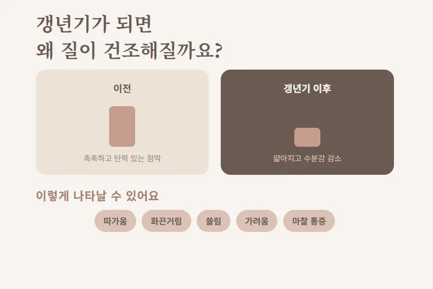 갱년기 질건조증